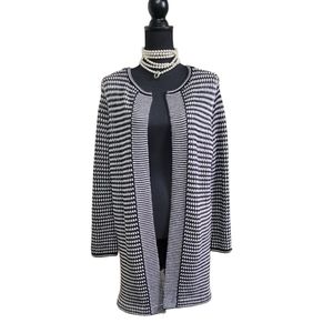 Talbots Black/White Cardigan
